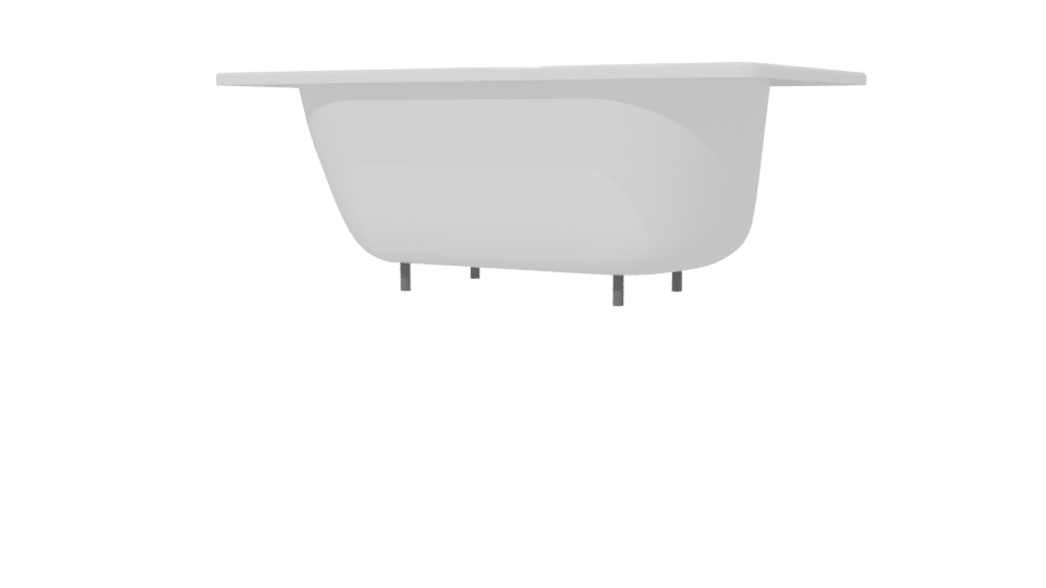 Contemporary Freestanding Bathtub 3D Model - Professional 3D Model Render 6