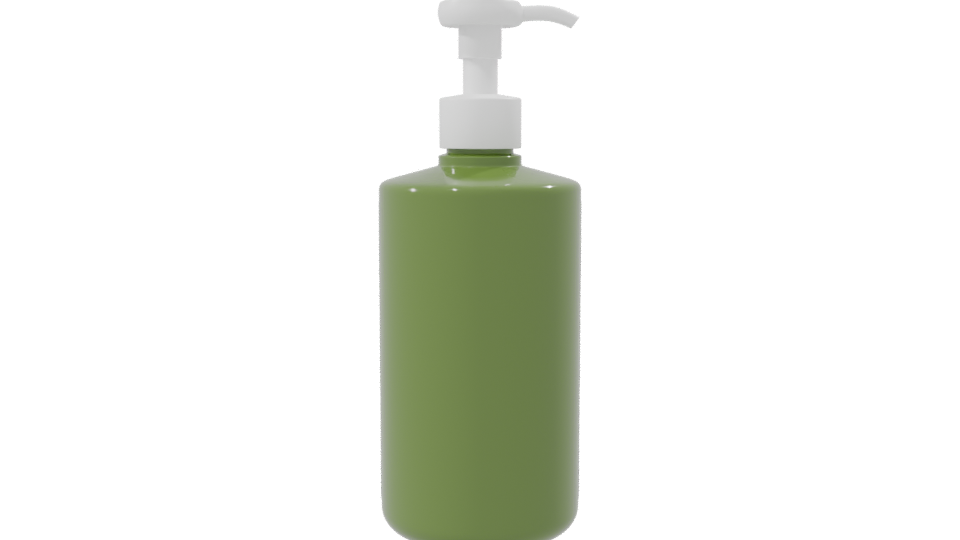 Stylish Green Pump Bottle 3D - Professional 3D Model Render 8