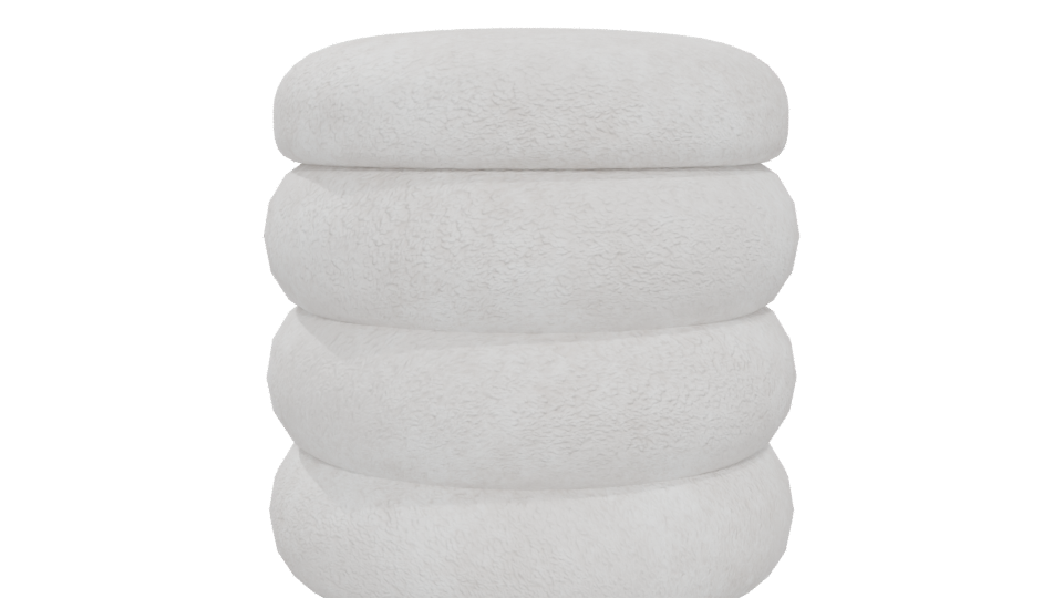 Stylish Stackable Cushion Model - Professional 3D Model Render 5