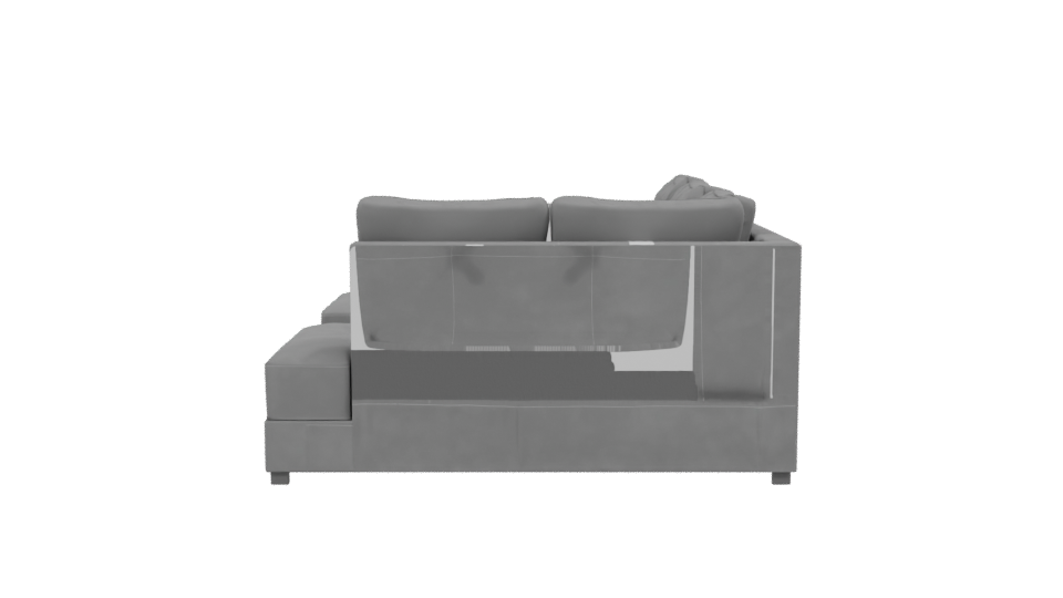 Luxurious Sectional Sofa 3D Model - Professional 3D Model Render 2