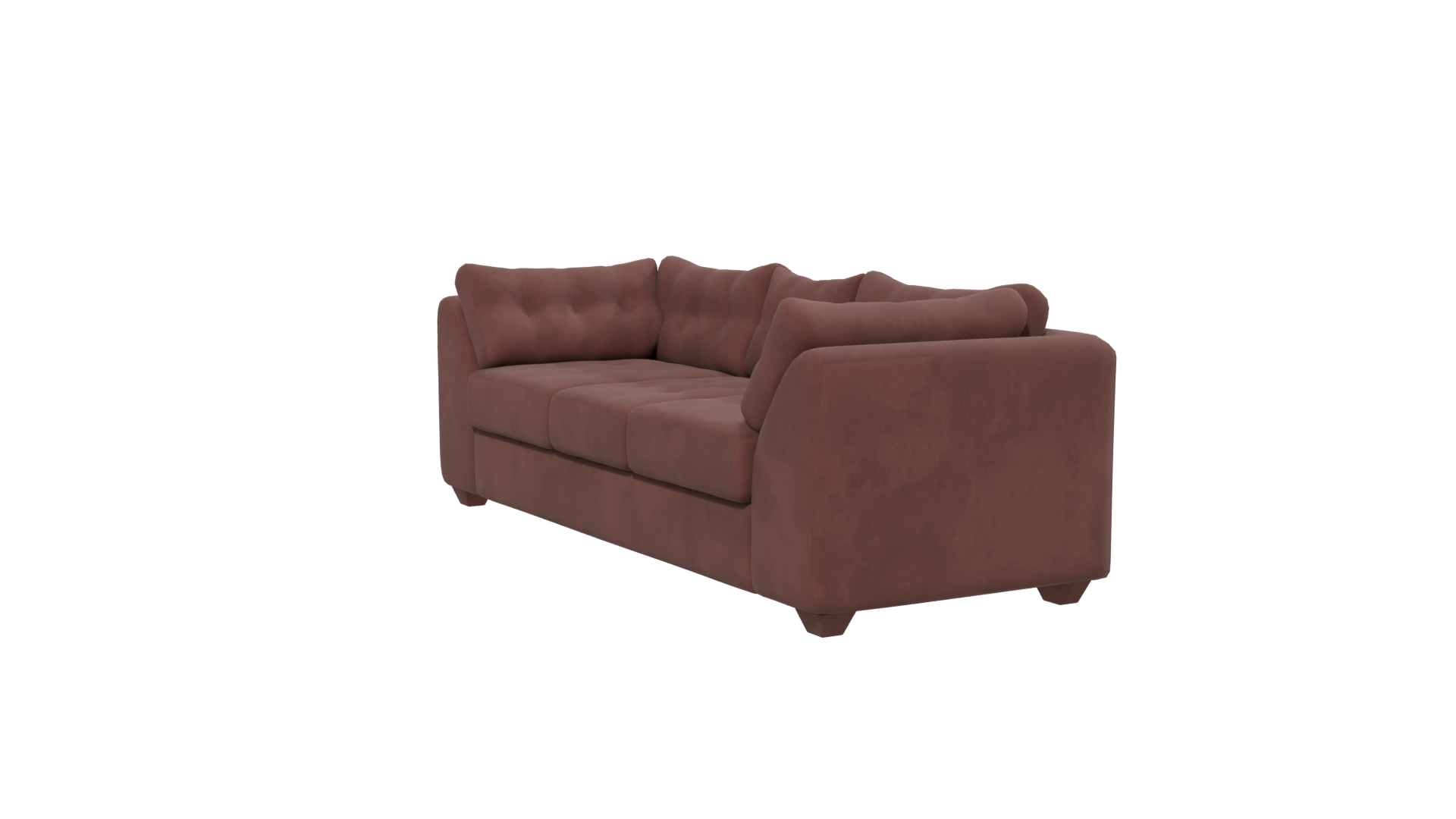 Stylish Modern Fabric Sofa 3D Model - Professional 3D Model Render 13