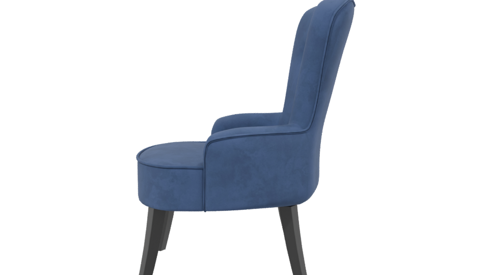 Stylish Fabric Accent Chair 3D - Professional 3D Model Render 2