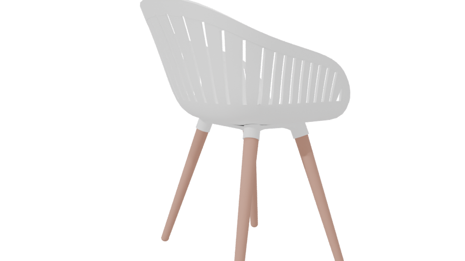 Stylish Modern Chair 3D Model - Professional 3D Model Render 7