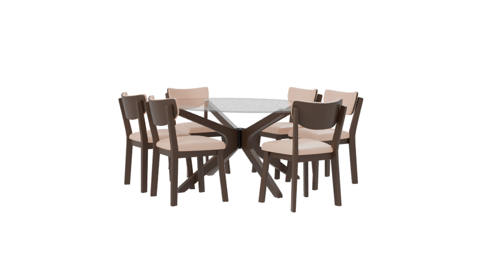 Elegant Modern Dining Set 3D Model - Professional 3D Model Render 7
