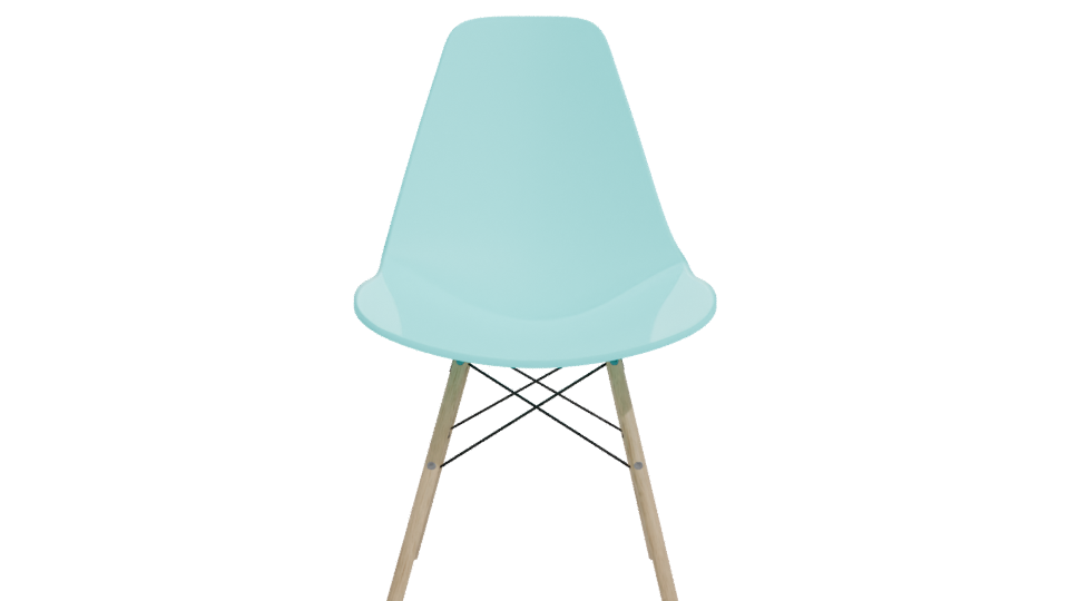 Stylish Modern Plastic Chair 3D - Professional 3D Model Render 11