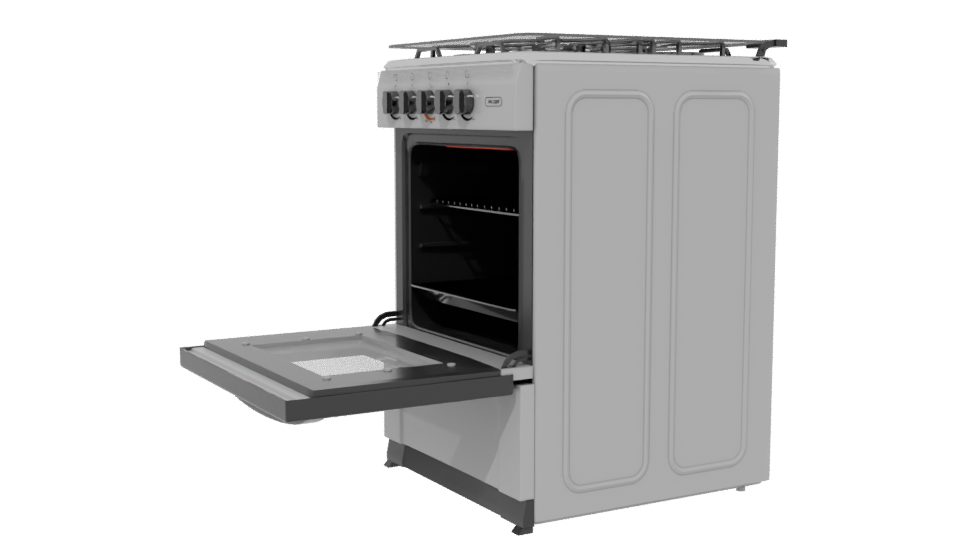Stylish Gas Oven 3D Model - Professional 3D Model Render 13