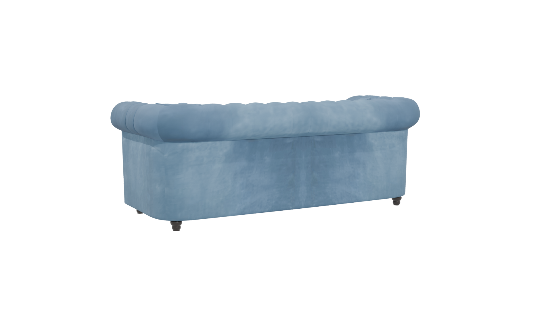 Elegant Blue Sofa 3D Model - Professional 3D Model Render 4
