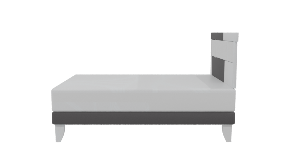 European Orthopedic Double Bed 3D - Professional 3D Model Render 2