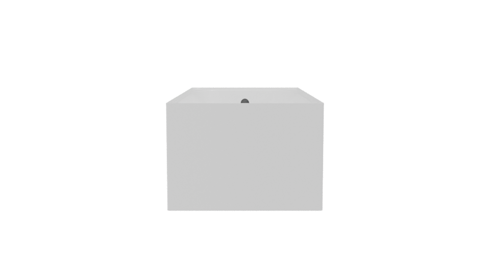 Sleek Modern Bathtub 3D Model - Professional 3D Model Render 2