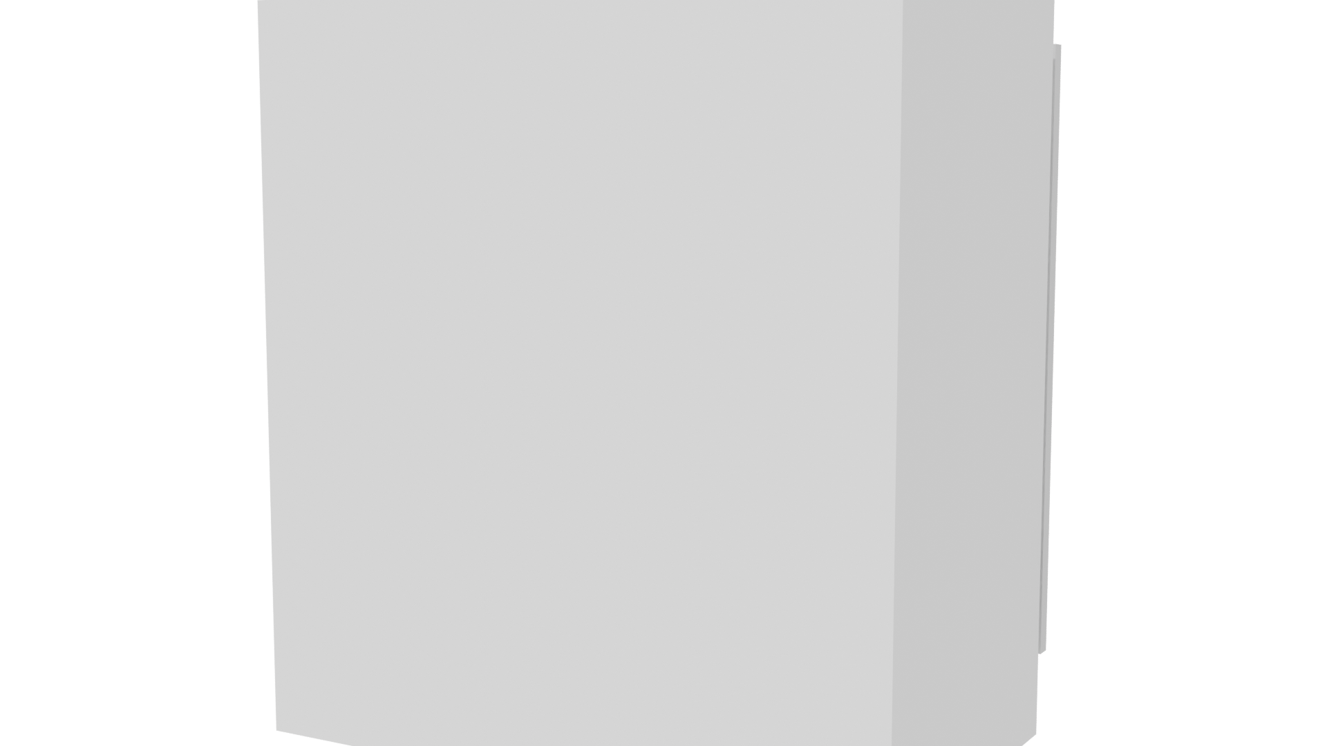 Minimalist Two-Door Cabinet Model - Professional 3D Model Render 6