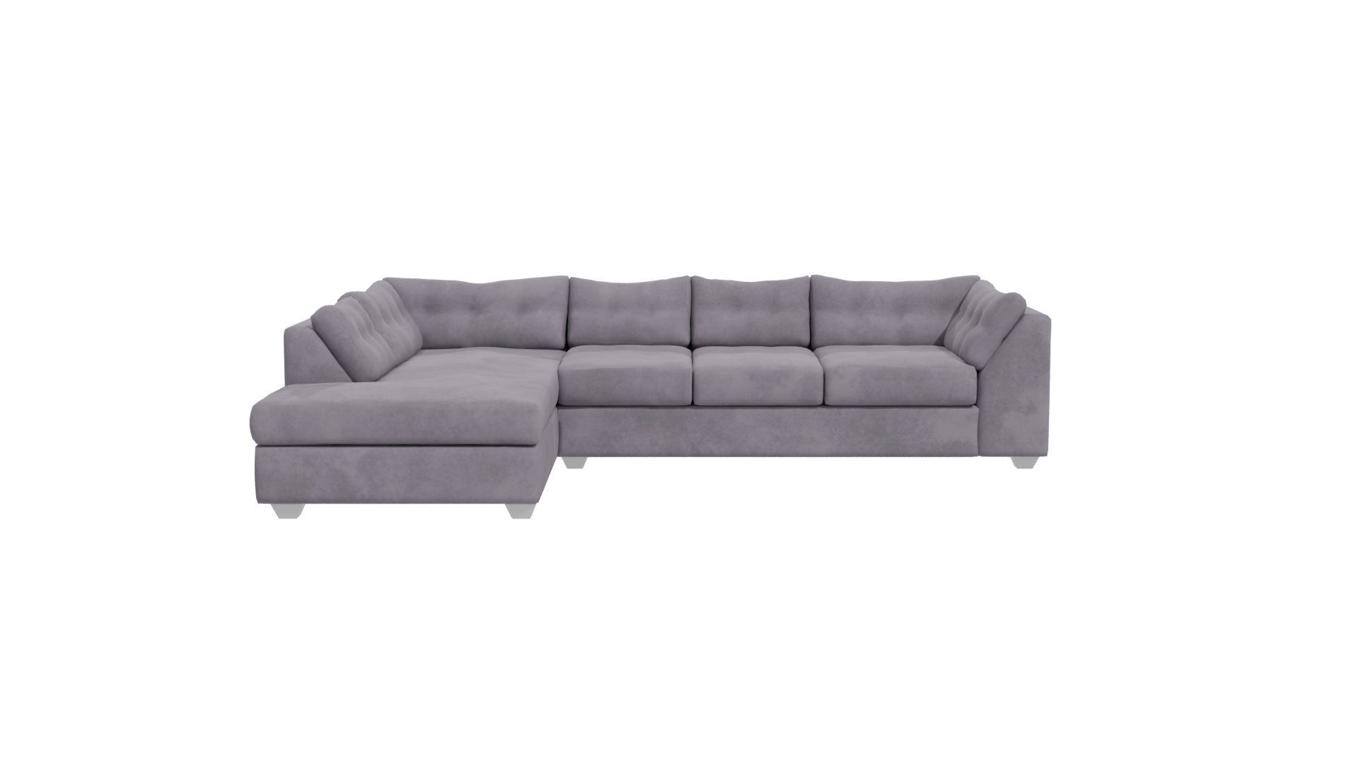 Levante Gray Sectional Sofa 3D - Professional 3D Model Render 11