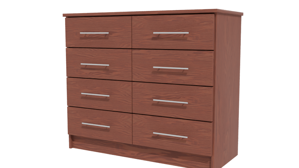 Contemporary Wooden Dresser 3D Model - Professional 3D Model Render 12