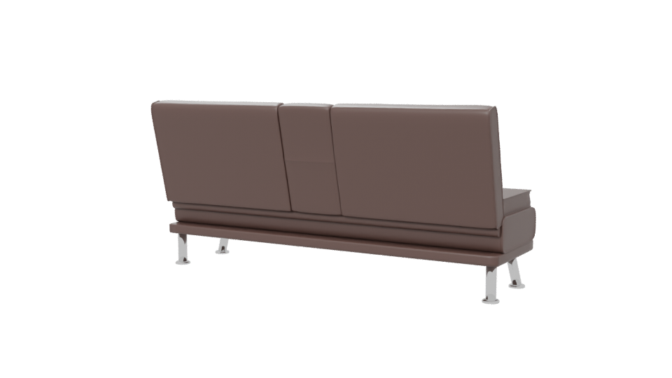 Stylish Brown Sofa Model 3D - Professional 3D Model Render 6