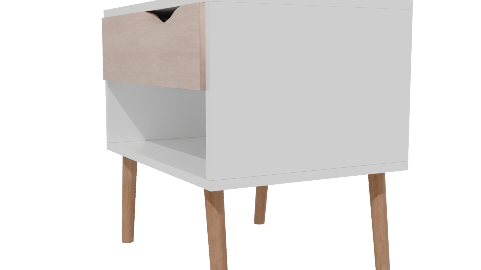 Minimalist Nightstand 3D Model - Professional 3D Model Render 13