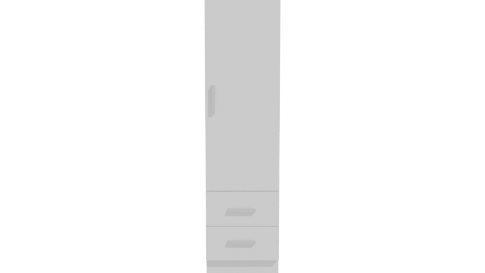 Minimalist Wooden Wardrobe 3D Model - Professional 3D Model Render 11