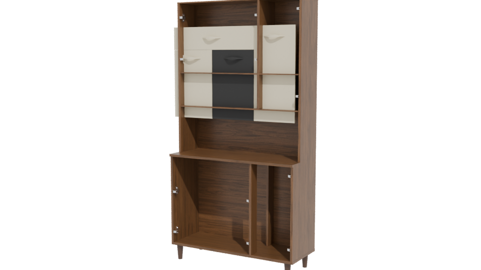 Stylish Wooden Cabinet 3D Model - Professional 3D Model Render 12