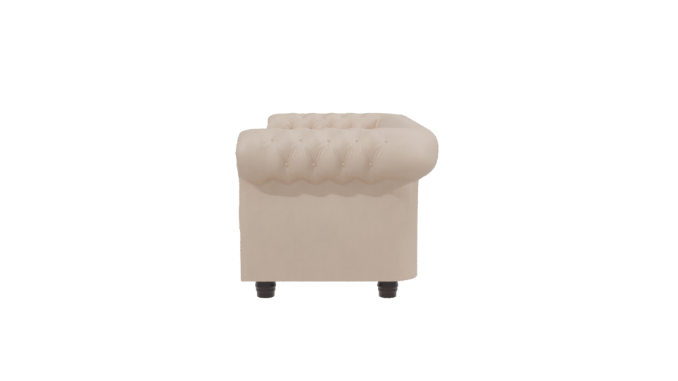 Elegant Classic Tufted Sofa 3D Model - Professional 3D Model Render 2