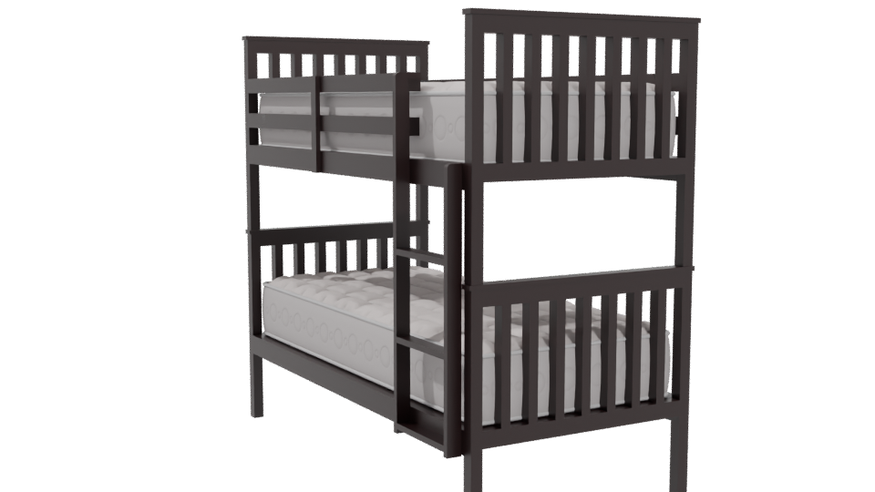 Stylish Baby Crib 3D Model - Professional 3D Model Render 4