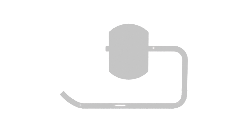 Sleek Bathroom Towel Holder 3D - Professional 3D Model Render 5