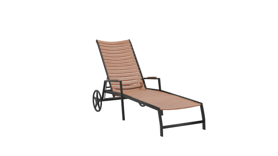 Reposera Flamingo Rueda Lounge Chair 3D - Professional 3D Model Render 10
