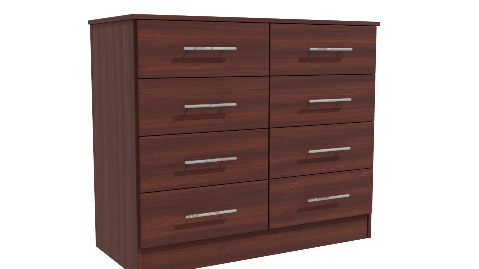 Contemporary Wooden Chest of Drawers 3D Model - Professional 3D Model Render 10