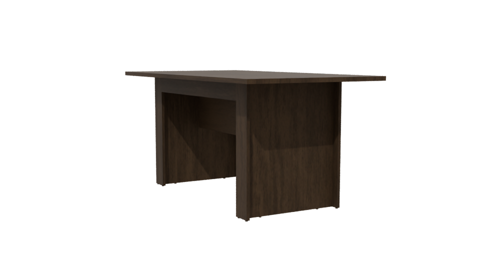 Elegant Wooden Dining Table Model - Professional 3D Model Render 13