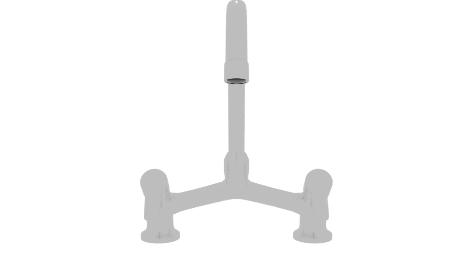 Stylish Contemporary Kitchen Faucet 3D Model - Professional 3D Model Render 11