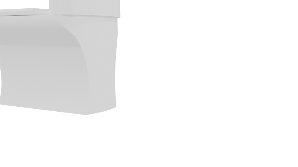 Stylish Modern Toilet 3D Model - Professional 3D Model Render 3