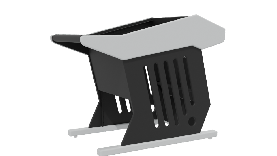 Industrial Waste Bin 3D Model - Professional 3D Model Render 13