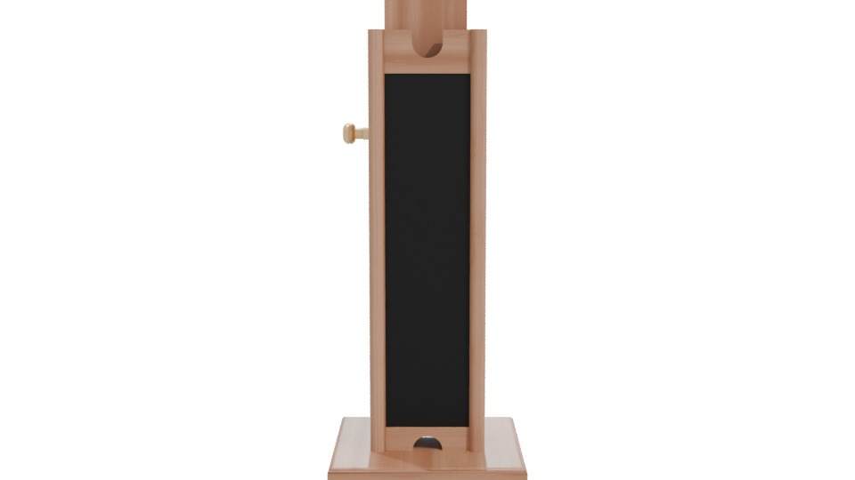 Stylish Wooden Side Table Model - Professional 3D Model Render 11