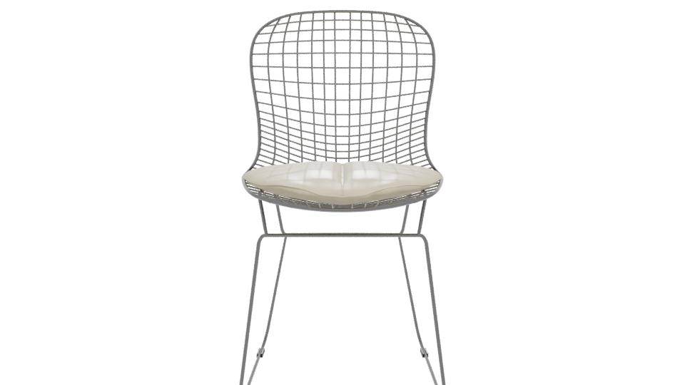 Stylish Wireframe Chair 3D Model - Professional 3D Model Render 11