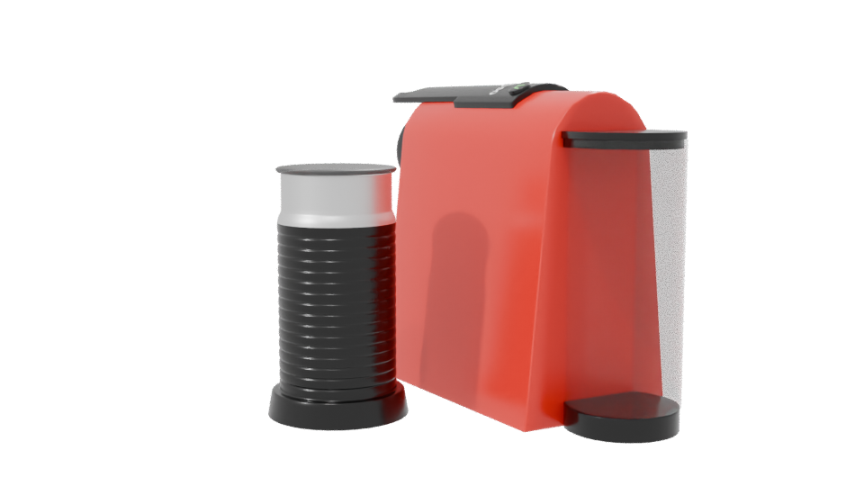 Stylish Coffee Machine 3D Model - Professional 3D Model Render 7