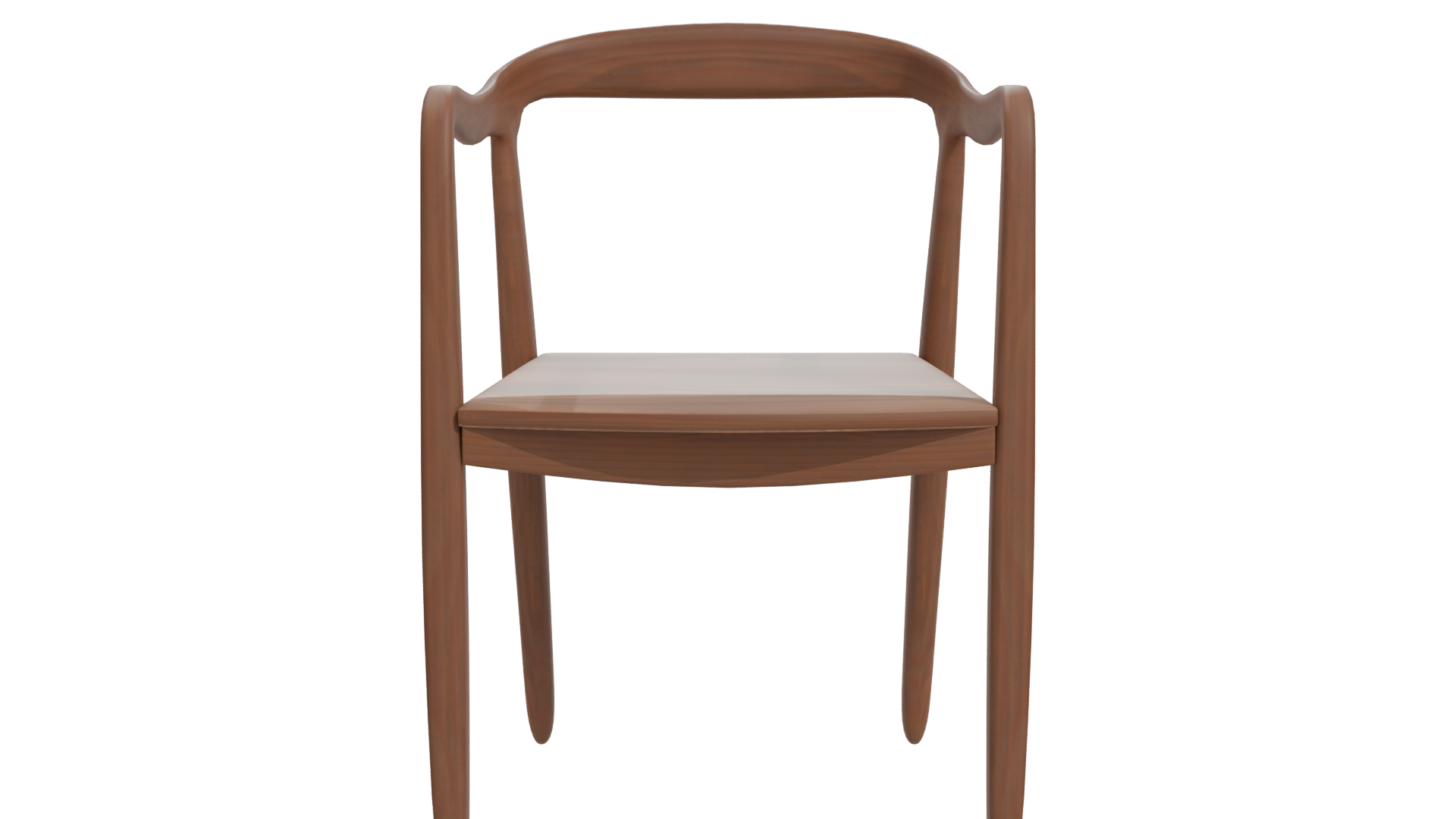 Stylish Wooden Dining Chair 3D - Professional 3D Model Render 11