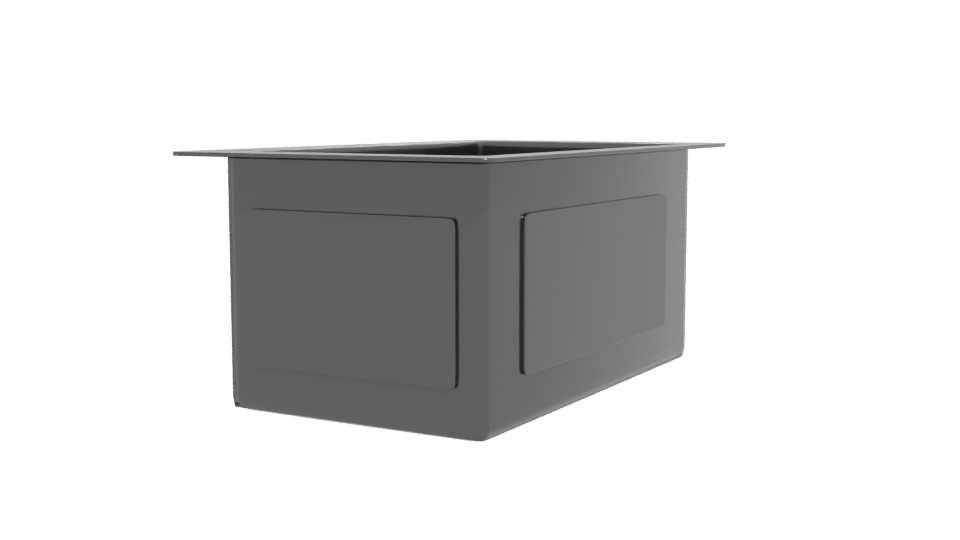 Stylish Modern Square Planter 3D Model - Professional 3D Model Render 12