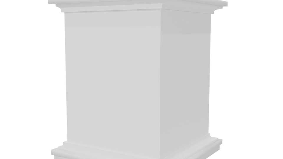 Elegant Minimalist Nightstand 3D Model - Professional 3D Model Render 6