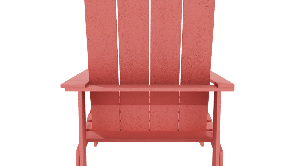 Stylish Outdoor Adirondack Chair - Professional 3D Model Render 5