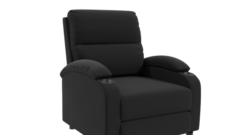 Stylish Reclining Chair 3D Model - Professional 3D Model Render 10