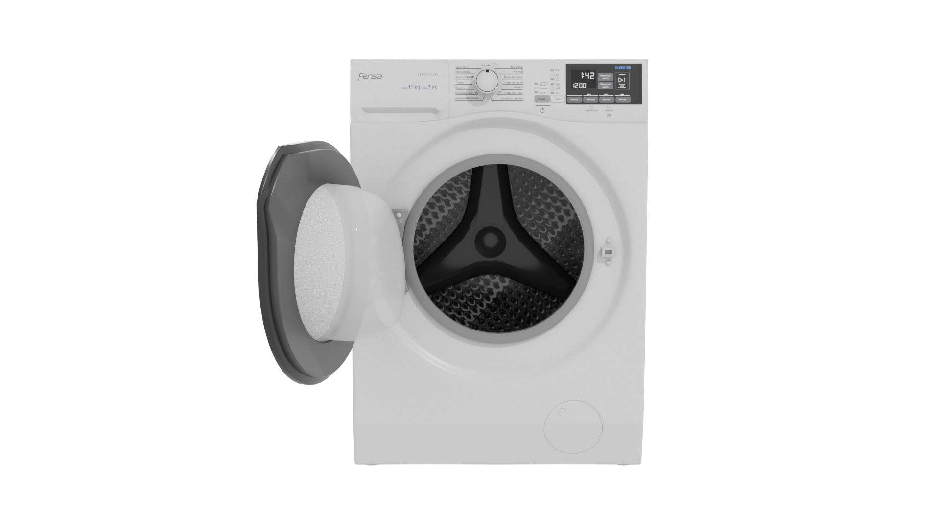 Realistic Household Washing Machine 3D - Professional 3D Model Render 11