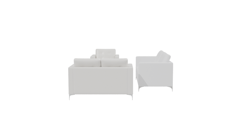 Cozy Modern Sofa Set 3D - Professional 3D Model Render 2