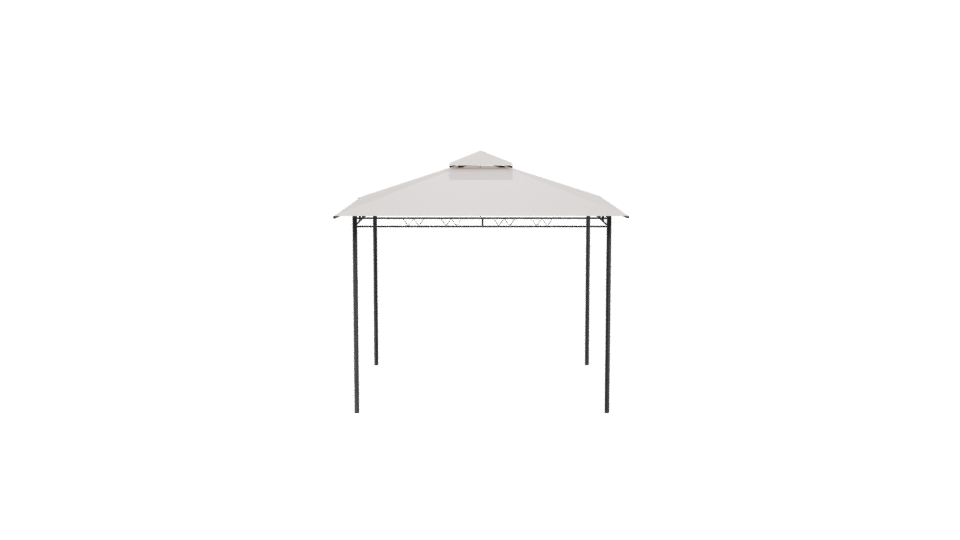 Stylish Outdoor Gazebo Model - Professional 3D Model Render 11