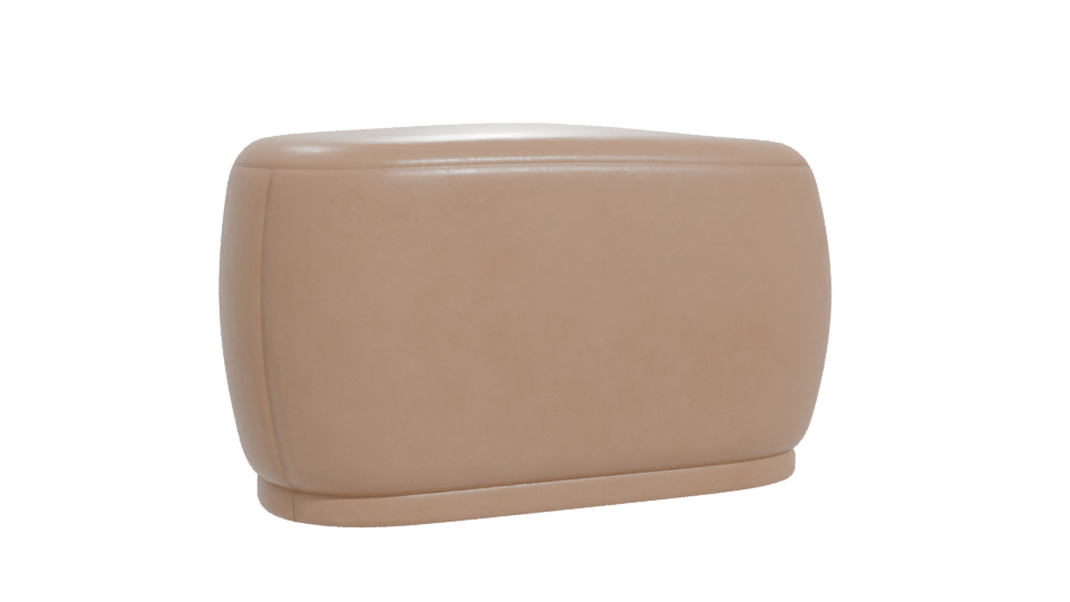 Stylish Modern Ottoman 3D Model - Professional 3D Model Render 11