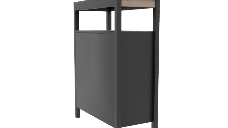 Stylish Wooden Cabinet 3D Model - Professional 3D Model Render 7