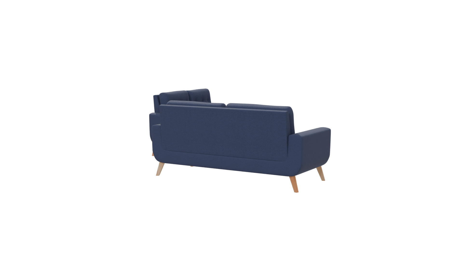 Stylish Modern Fabric Sofa Set 3D Model - Professional 3D Model Render 6