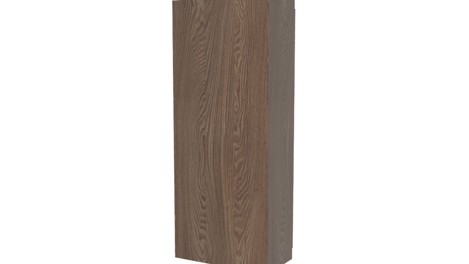 Stylish Wooden Wardrobe Model - Professional 3D Model Render 6