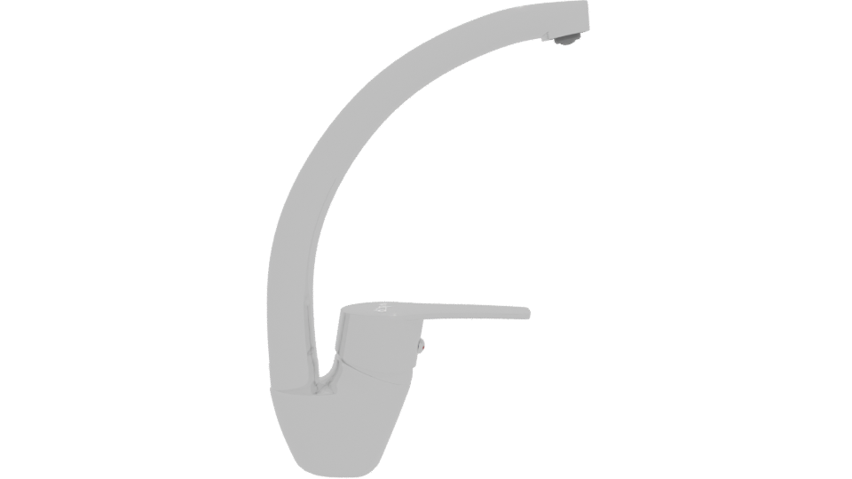 Sleek Kitchen Faucet 3D Model - Professional 3D Model Render 11