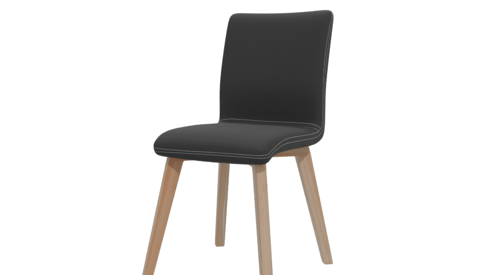 Stylish Modern Dining Chair 3D - Professional 3D Model Render 12