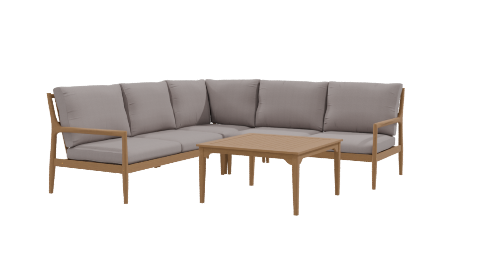 Modern Outdoor Sofa Set 3D - Professional 3D Model Render 9