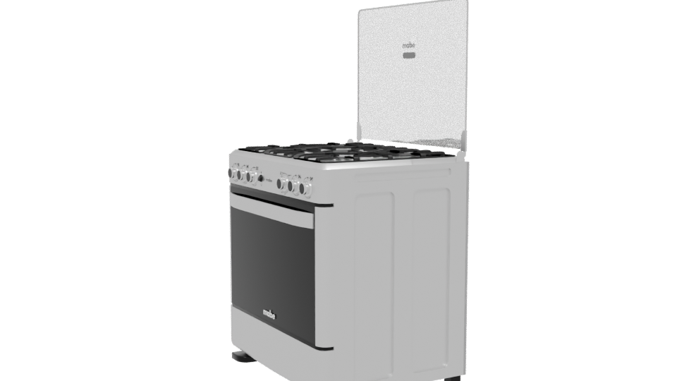Stylish Freestanding Gas Stove Model - Professional 3D Model Render 13