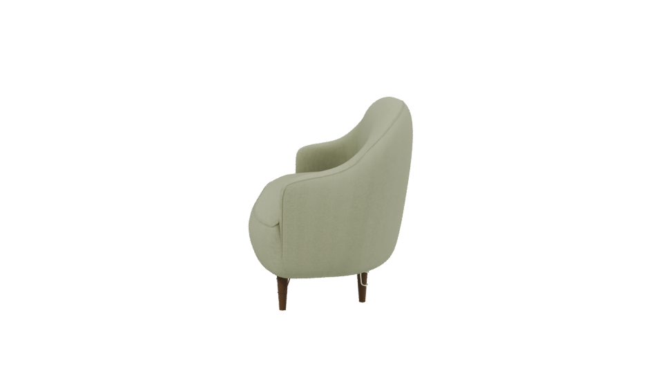 Stylish Green Fabric Sofa Model - Professional 3D Model Render 2