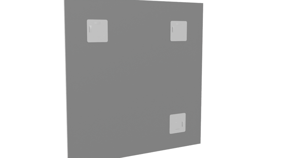 Sleek Metal Panel 3D Model - Professional 3D Model Render 4